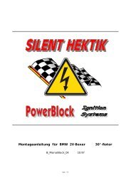 Montageanleitung fÃ¼r BMW 2V-Boxer 30Â°-Rotor - Silent Hektik