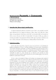 Programación Filosofía y Ciudadanía - inicio