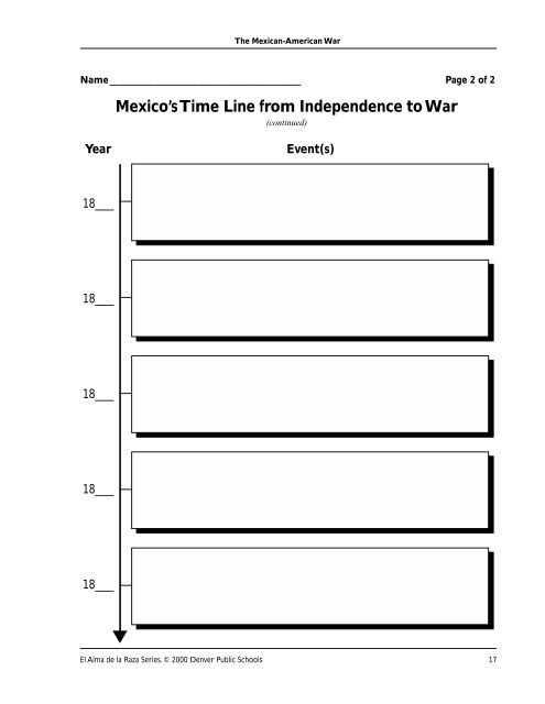 The Mexican American War PDF - Denver Public Schools