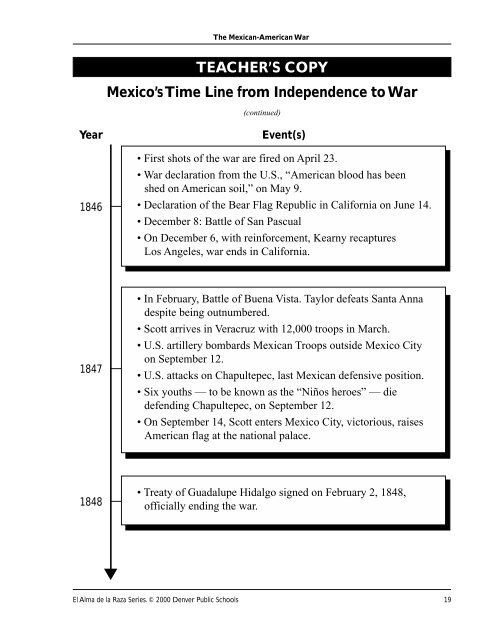 The Mexican American War PDF - Denver Public Schools