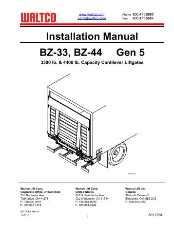 BZ-33, 44 Series - Waltco