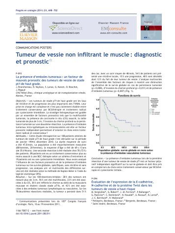 diagnostic et pronostic - Urofrance