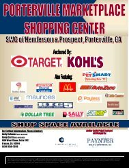 porterville marketplace shopping center - Paynter Realty and ...