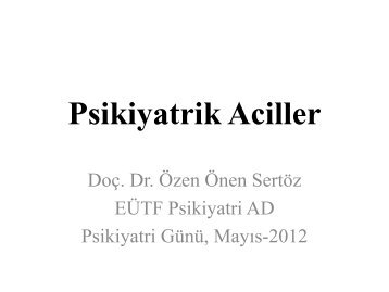 Psikiyatrik Aciller