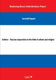 Serbian â Russian cooperation in the field of culture ... - ISAC Fund