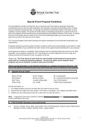 Special Event Proposal Guidelines