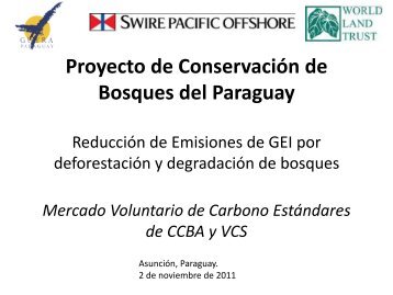 Proyecto de Conservación de Bosques del ... - Equator Initiative