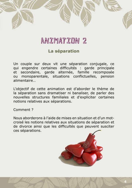 PROGRAMME D ' Animations - Visualis