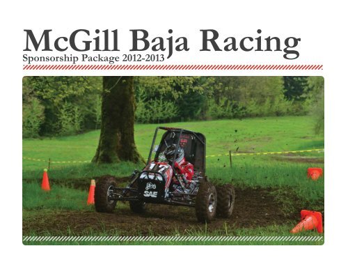 Sponsorship Package 2012-2013 - McGill Baja Racing