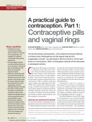 Contraceptive pills and vaginal rings - Family Planning Queensland