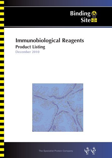 Immunobiological Reagents - Binding Site