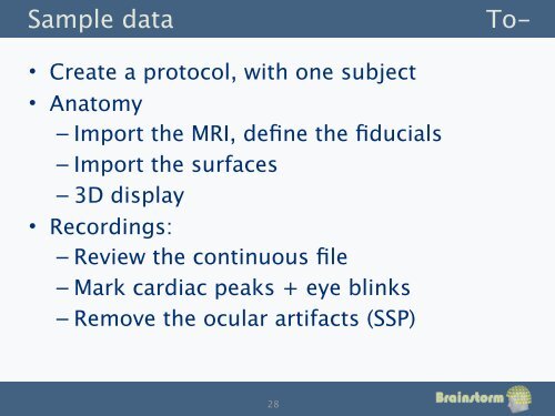 MEG source reconstruction with Brainstorm - Canada MEG ...