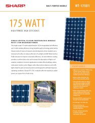 Download Sharp 175w Data Sheet - African Energy