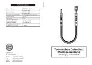 Technisches Datenblatt Montageanleitung - LINK GmbH