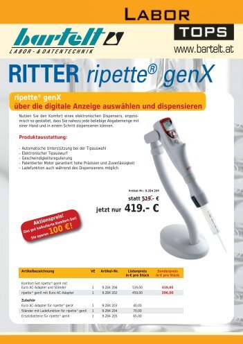 RITTER ripetteÂ® genX - Bartelt