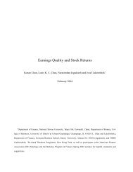 Earnings Quality and Stock Returns