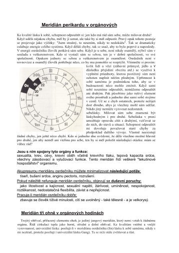 MeridiÃ¡n perikardu v orgÃ¡novÃ½ch - RAHUNTA.cz