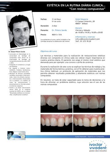 Curso Composite Rafael PiÃ±eiro Bilbao - Ivoclar Vivadent