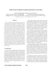 Online Visual Vocabulary Pruning Using Pairwise Constraints