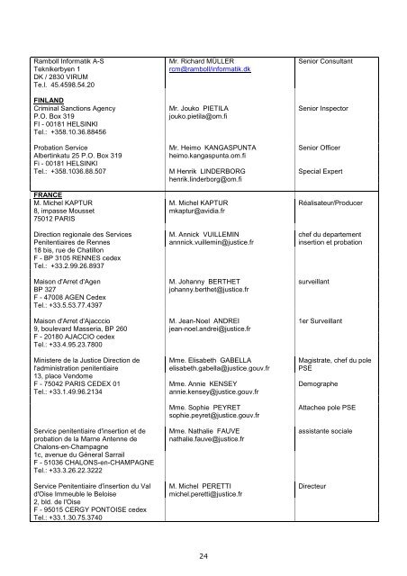 Report EM 2005 - E - CEP, the European Organisation for Probation