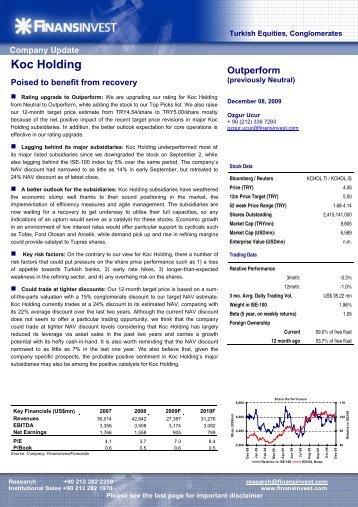 Outperform - Koc Holding