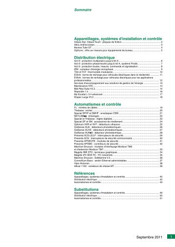 Appareillages, systÃ¨mes d'installation et contrÃ´le Distribution ...