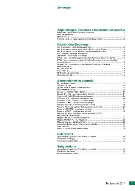 Appareillages, systÃ¨mes d'installation et contrÃ´le Distribution ...