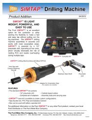 SIMTAPTM Drilling Machine - Ford Meter Box