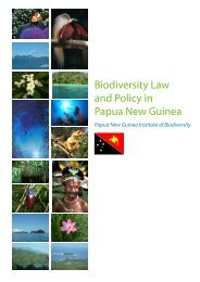 Biodiversity Law and Policy in Papua New Guinea - College of ...