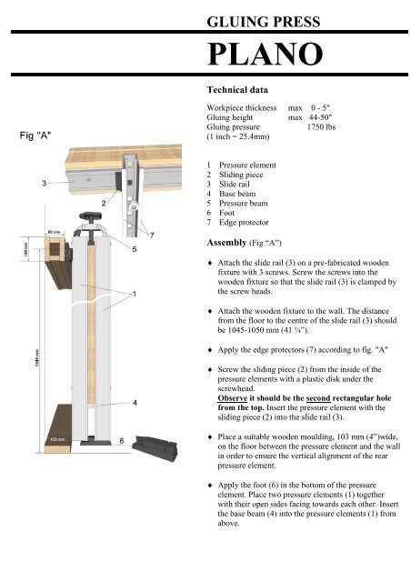 PLANO Instruction Manual - Advanced Machinery