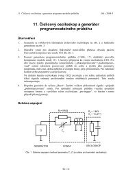 11. ÄÃ­slicovÃ½ osciloskop a generÃ¡tor programovatelnÃ©ho prÅ¯bÄhu