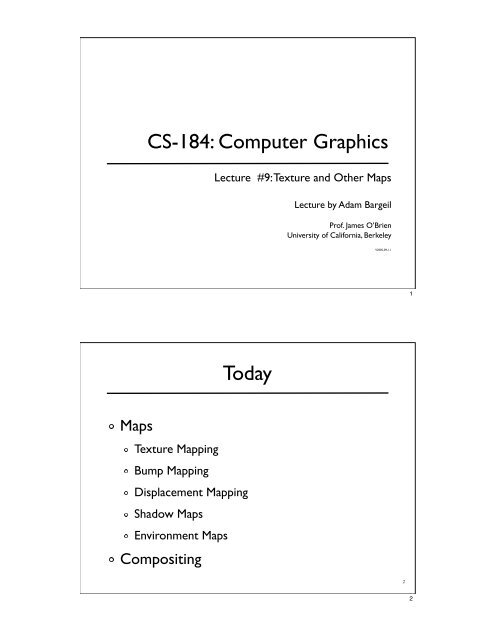 CS-184: Computer Graphics Today - Inst.eecs.berkeley.edu ...