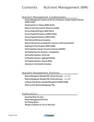 Contents Nutrient Management (NM) - Wisconsin Corn Agronomy