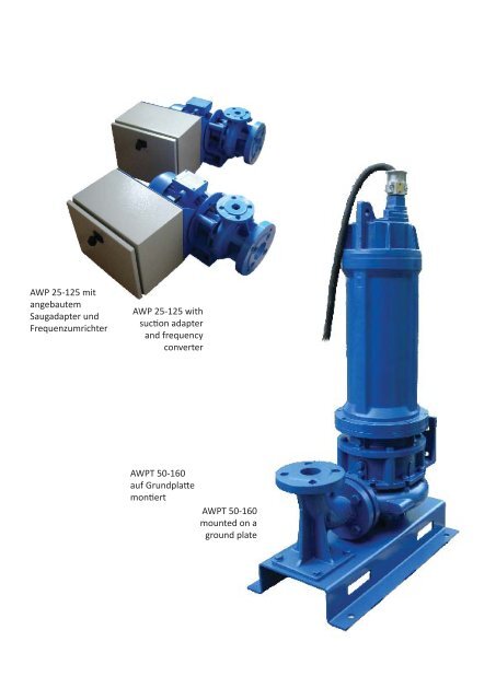 Abwasserpumpen Baureihe AWP Sewage Water Pumps Series AWP