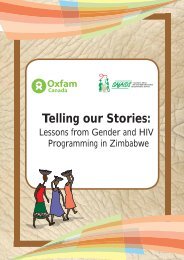 Telling Our Stories - Lessons from Gender and HIV ... - Oxfam Canada