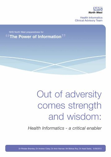 Out of Adversity Comes Strength and Wisdom June 2012