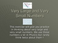 Very Large and Very Small Numbers