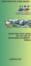 Pesticide Use in Amenity Areas Good Practice Guide- Checklist - KIMO
