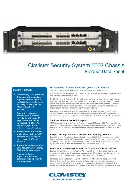 Clavister Security System 6002 Chassis