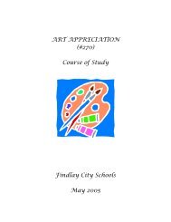 Art Appreciation - Findlay City Schools