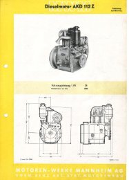 Dieselmotor AKD 112 Z - Wesseler Club