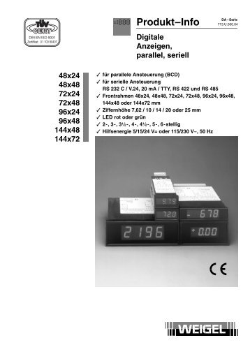 pdf (157 KB) - Weigel Messgeraete GmbH