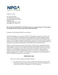 to read NPGA's full comments - National Propane Gas Association
