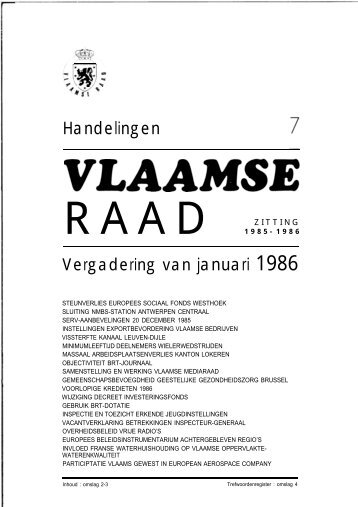 Handelingen PDF - Vlaams Parlement