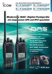 Modernste IDAS™-Digital-Funkgeräte - Icom