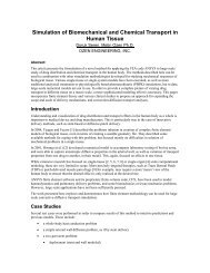 Simulation of Biomechanical and Chemical Transport in Human ...