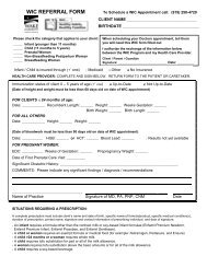 WIC Referral Form - Wake County Government