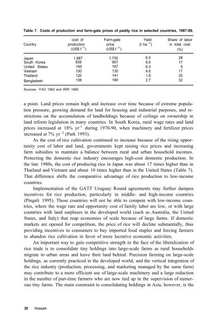 Sustainability of rice in the global food system - IRRI books