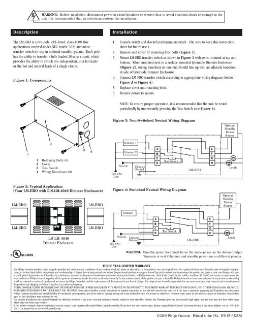 Lightolier Easyset Dimmer Wiring Diagram - MILOICEKAW119