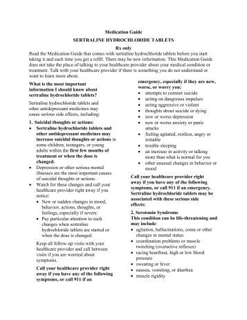 Zoloft Medication Guide